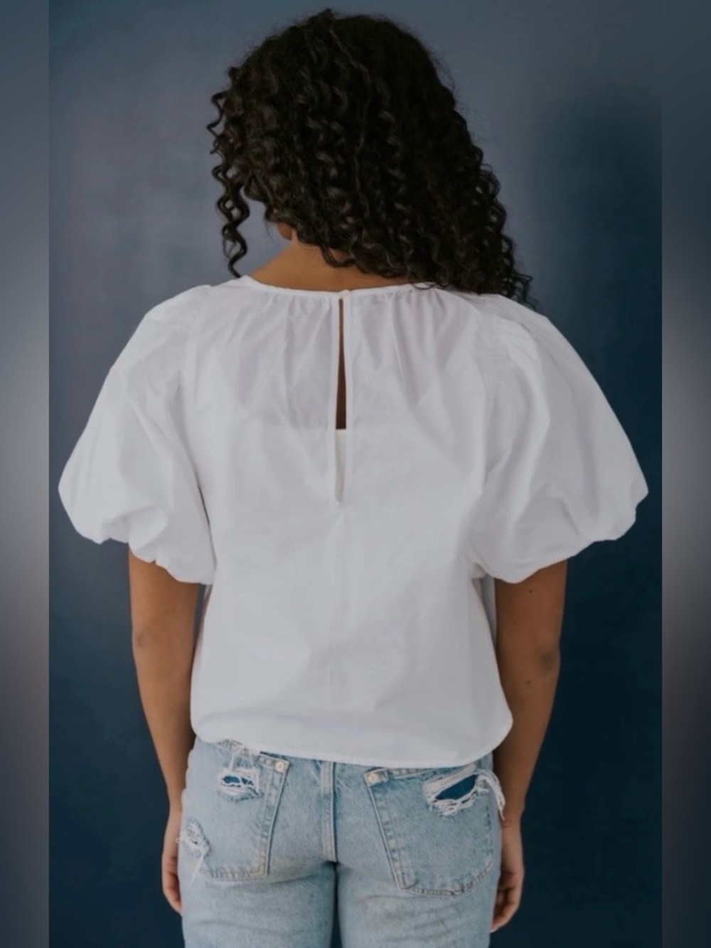 Free People Bardot Puff Sleeve Top - Picture 3 of 16
